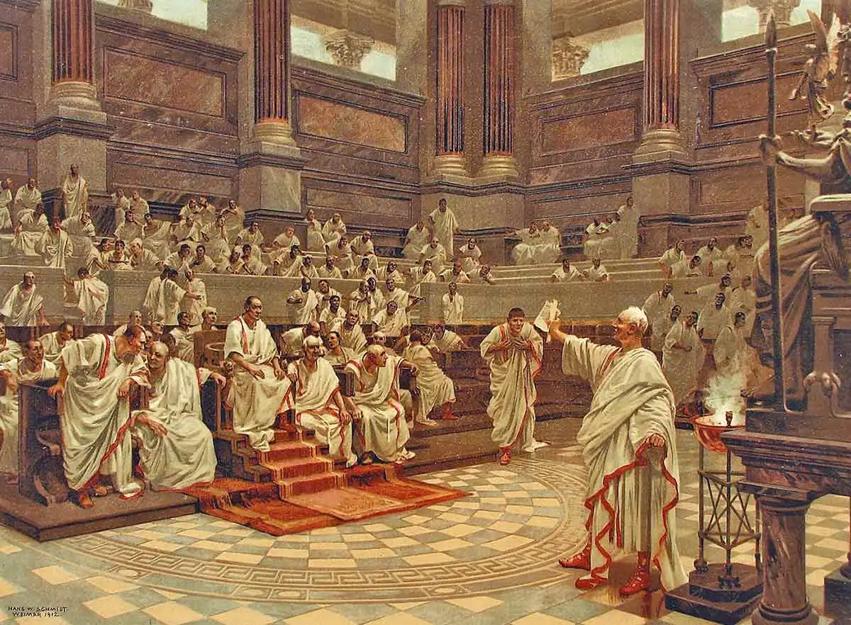 Cicero voor de senaat